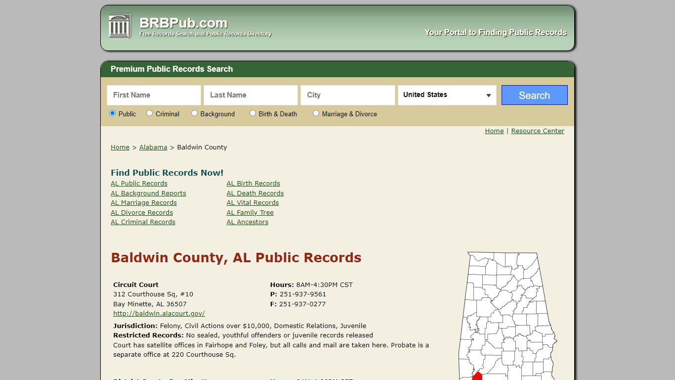 Baldwin County Alabama Court Records